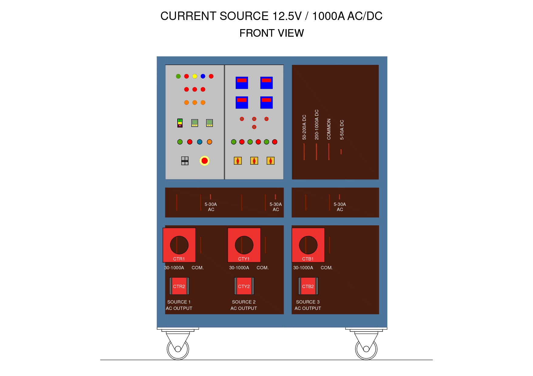 Current-Source-12.5V/1000A AC/DC
