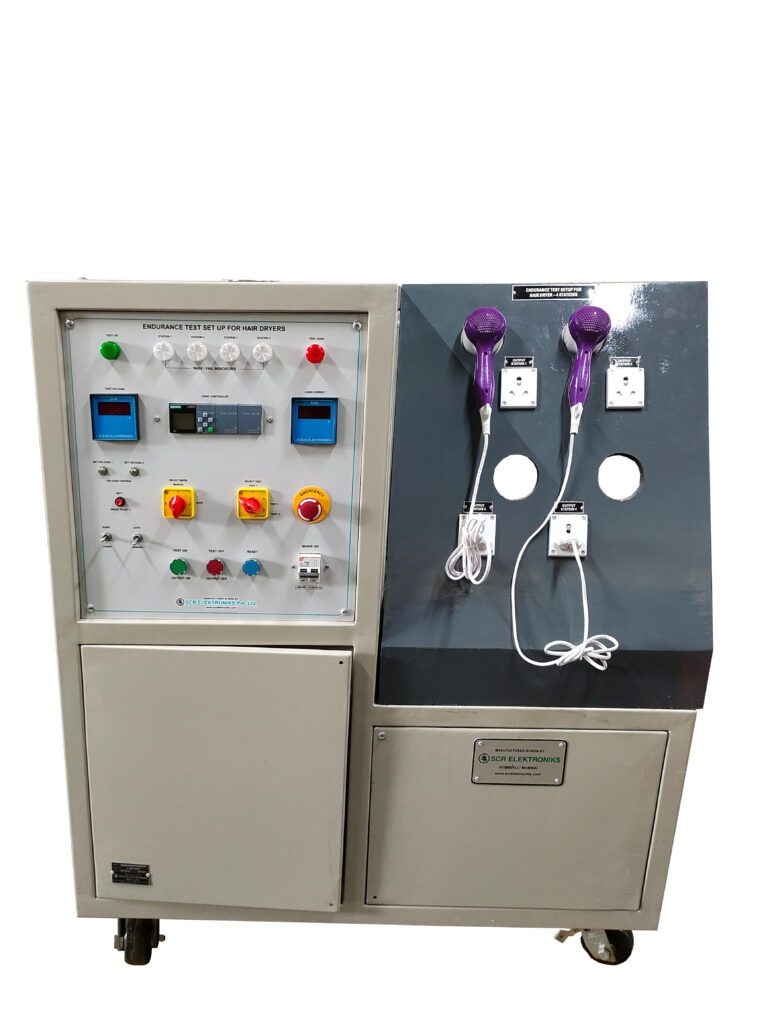 Endurance-Test-Setup-for Hair-Dryer-4-station