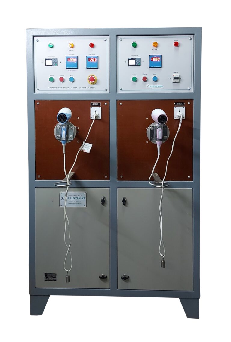 Cord-Flexing-Test-Setup-for-Hair-Dryer-and-Hair Straightner